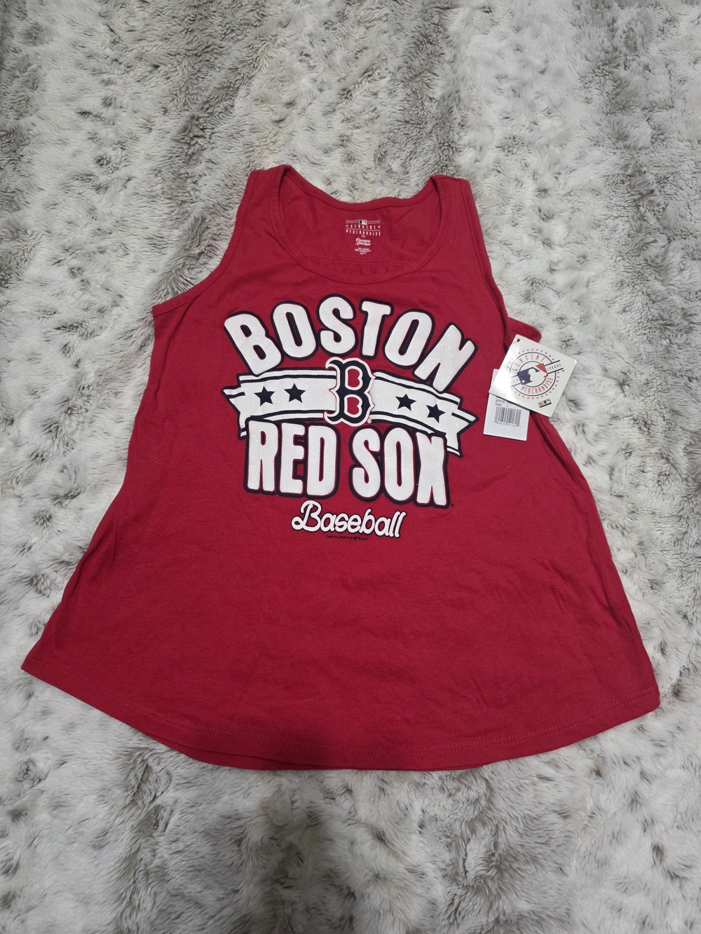 Boston Red Sox Girls' Red Tank Top - Baseball Graphic